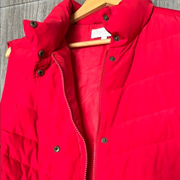 Talbots Red Puffer Vest - Picture 2 of 14